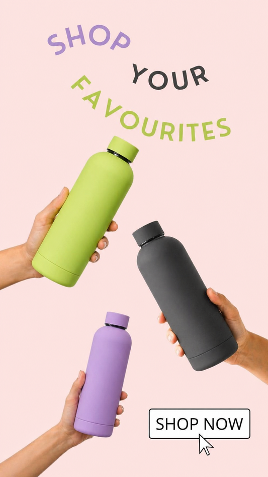Premium Insulated Water Bottle 500ml | 304 Stainless Steel | 6-Hour Hot & Cold Retention | Matte Finish