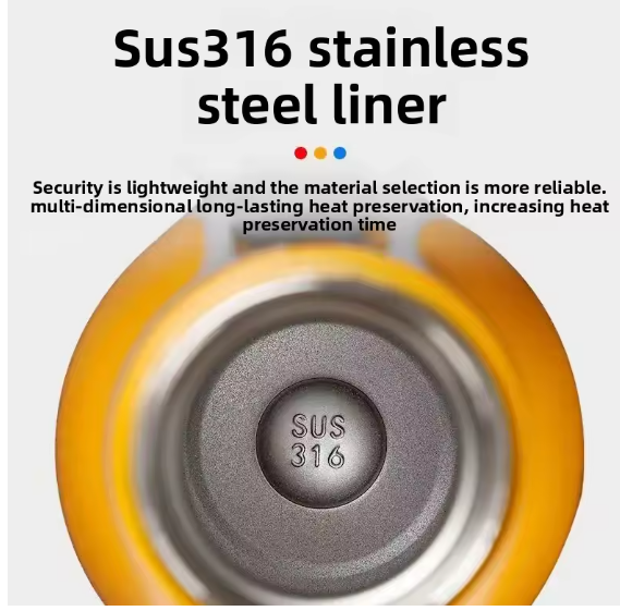 SUS 316 Stainless Steel Vacuum Insulated Water Bottle – 850ML | 15 Hours Cold & Hot | All Steel Thermos