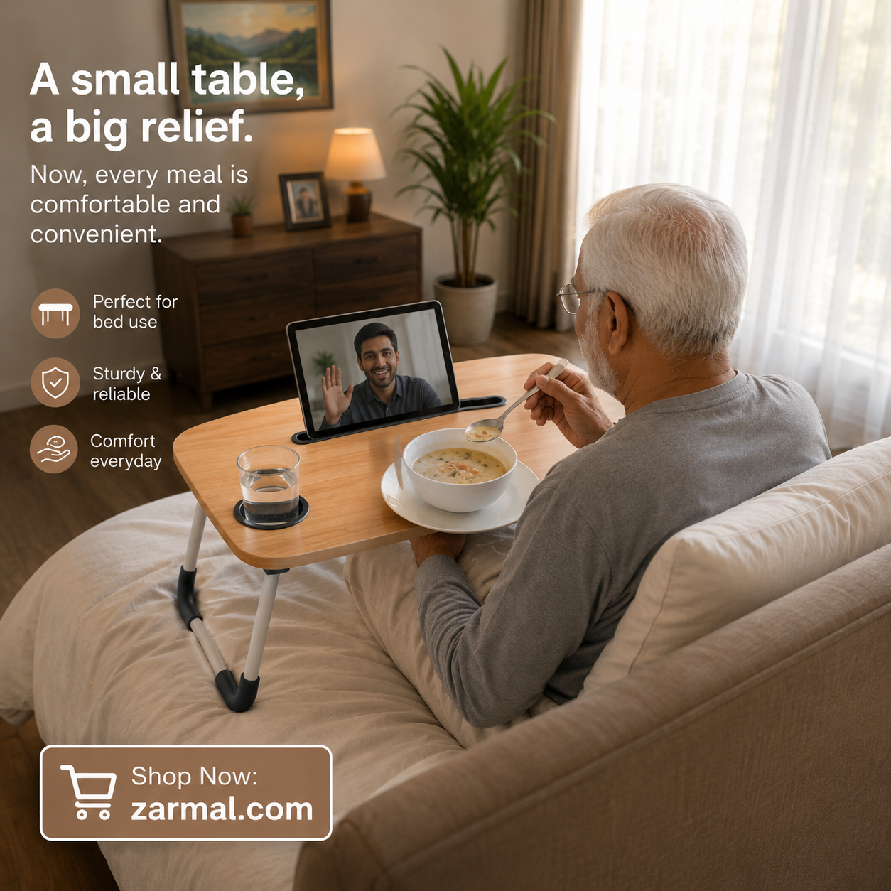 Multipurpose Foldable Laptop Table – Your Portable Workstation