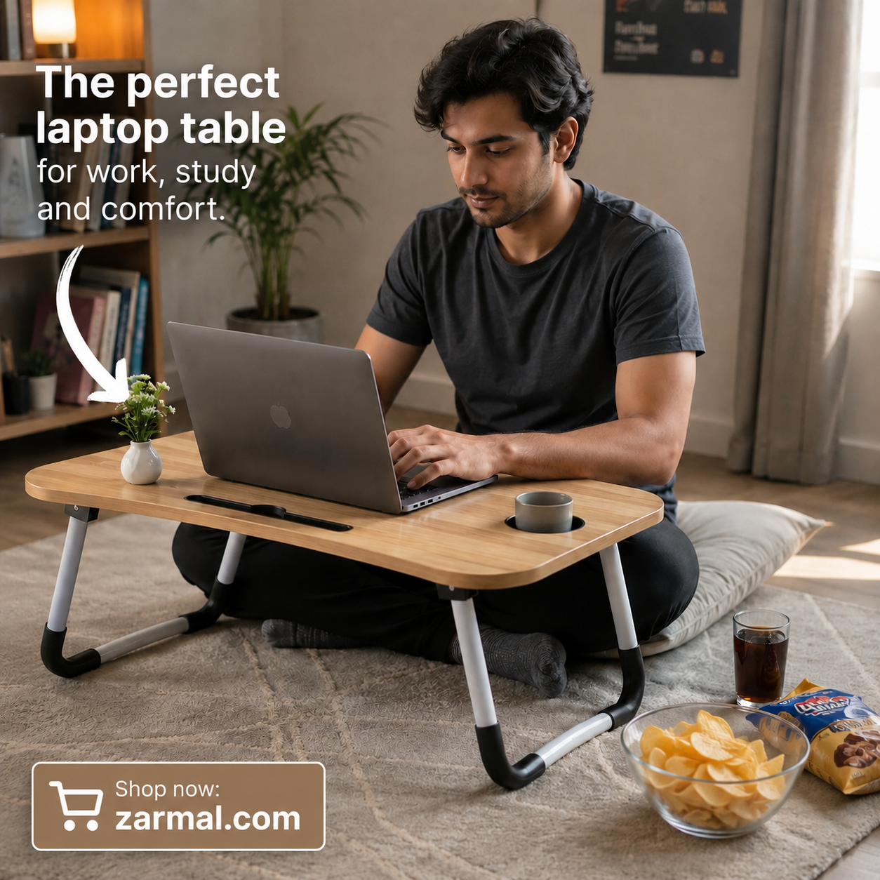 Multipurpose Foldable Laptop Table – Your Portable Workstation