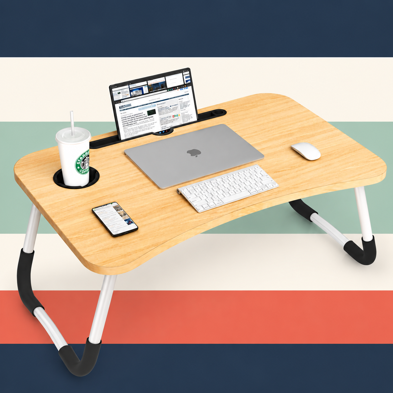 Multipurpose Foldable Laptop Table – Your Portable Workstation
