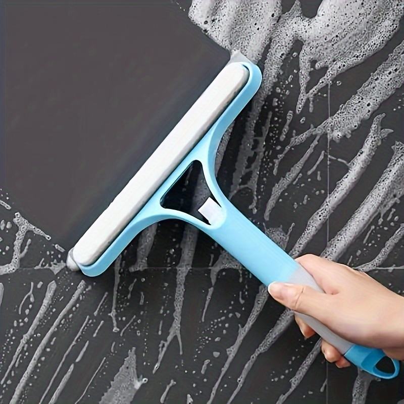 3-in-1 Spray Window Cleaner – Streak-Free Squeegee & Scrubber