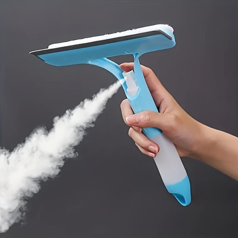 3-in-1 Spray Window Cleaner – Streak-Free Squeegee & Scrubber