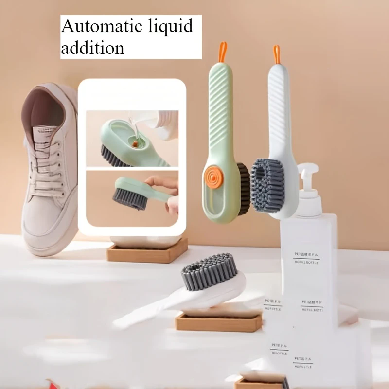 Multi-Surface Soap Dispensing Cleaning Brush – Shoe, Laundry & Glass Scrubber