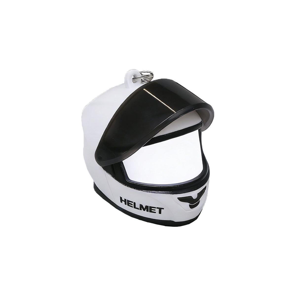 Helmet Keychain with LED Light – Flip Visor