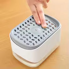 Dish Soap Dispenser with Sponge Holder – Kitchen Sink Caddy