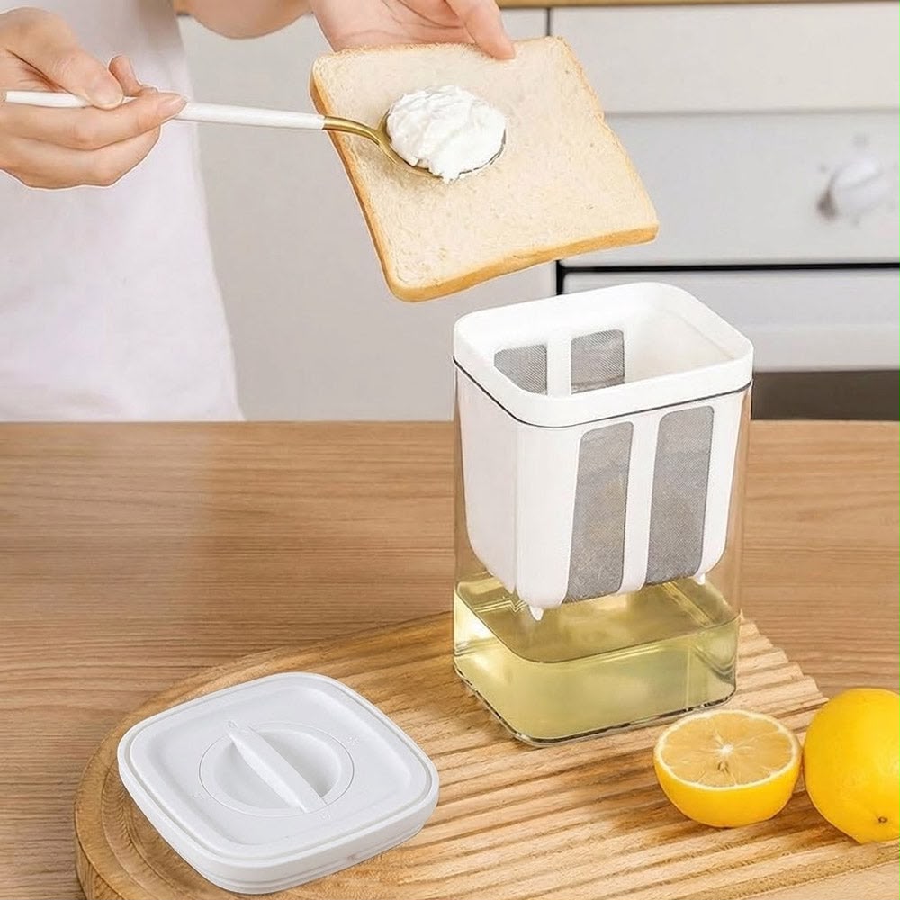 Greek Yogurt Maker – Strainer Container with Steel Mesh