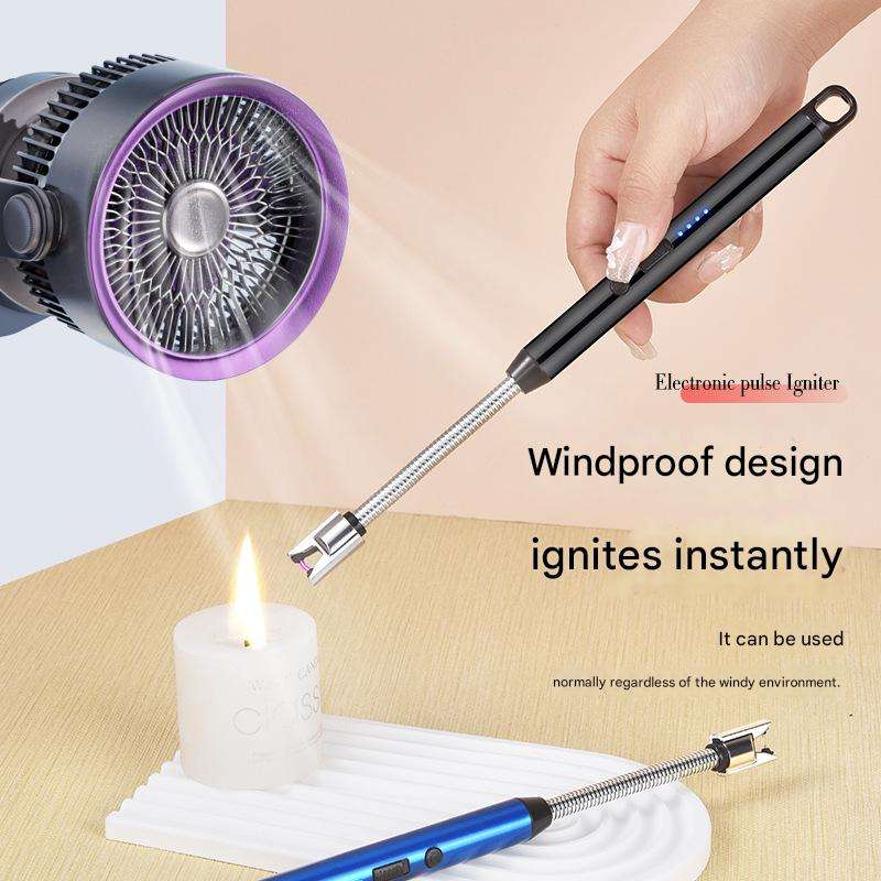 FlexArc™ Electric Lighter | Rechargeable Flameless Plasma | Long Flexible Neck — Windproof for Kitchen, Candles & Outdoor Use