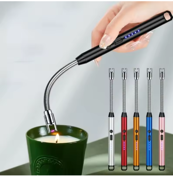 FlexArc™ Electric Lighter | Rechargeable Flameless Plasma | Long Flexible Neck — Windproof for Kitchen, Candles & Outdoor Use